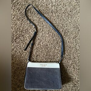 Kate Spade Navy and white Crossbody Bag